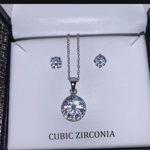 Necklace and earrings